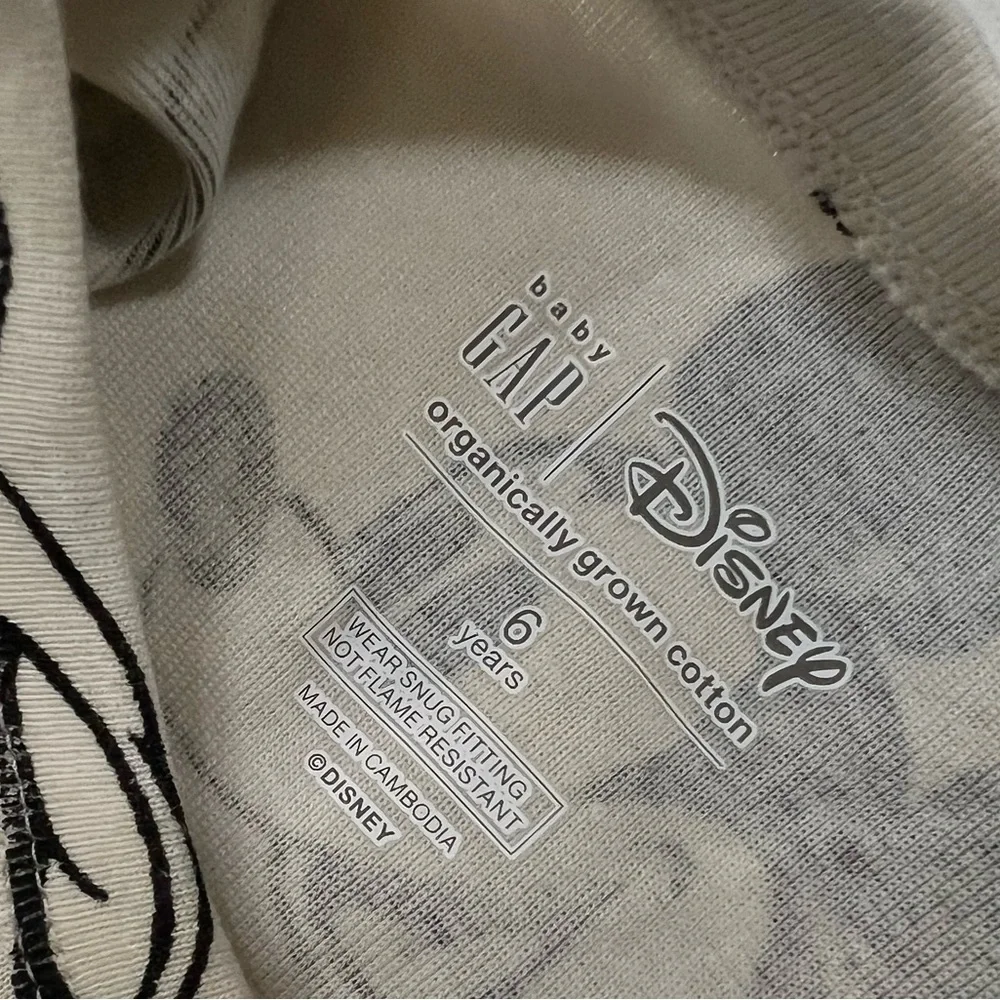 GAP Kids Mickey Mouse Pajama Set - White and Black